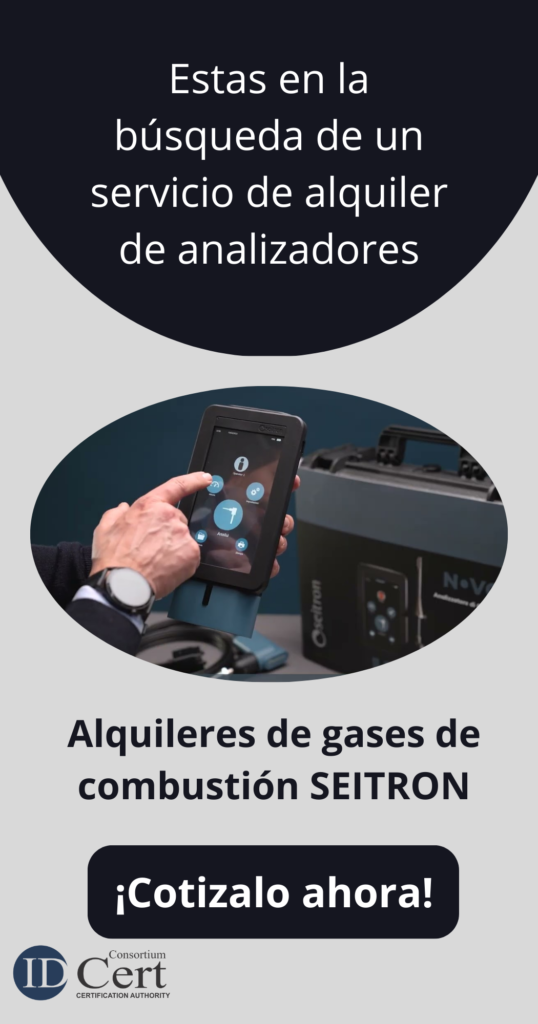 Alquiler de analizadores de gases de combustión SEITRON