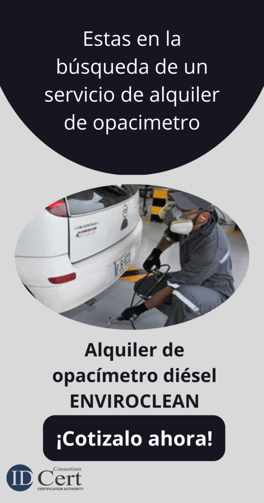 Servicio de alquiler de opacímetro diésel enviroclean Perú