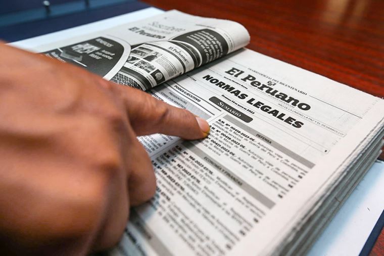 normas legales periodico el peruano